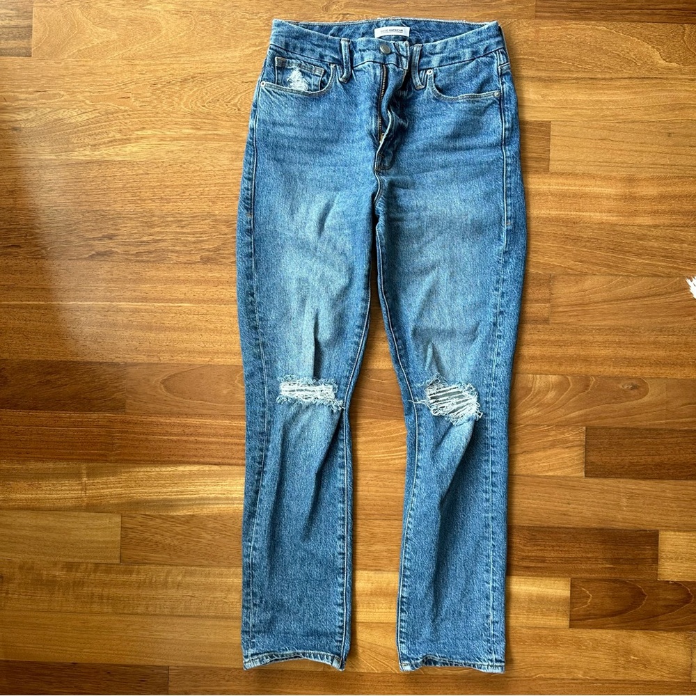 Good American Good Classic High Waisted Jeans